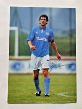 CARTOLINA NAPOLI GIOVANNI FRANCINI ULTRAZZURRO STADIO VOIELLO 1991 1992