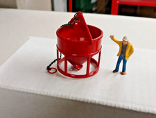 Secchio per calcestruzzo stampato in 3D in rosso mammoet 1/50, 1/48.