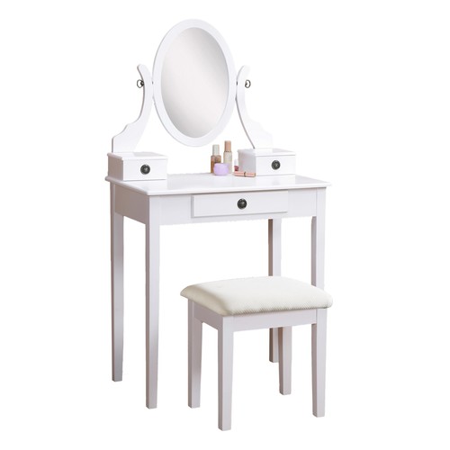 Set vanità trucco bianco - set,