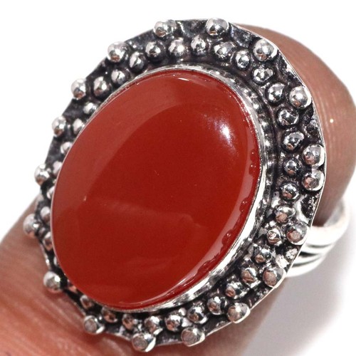 Anello corniola placcato