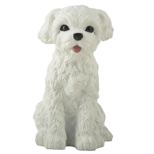Statuina cane cucciolo maltese