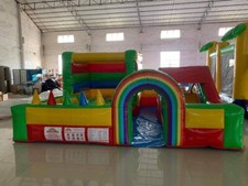 Area Baby Gioco Gonfiabile Misure 4,5x4,5x2 H  Scivolo Nerf Salta Salta In Pvc