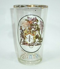 Raro Vetro Birra Circa 1900 Pompieri Vigile Del Fuoco