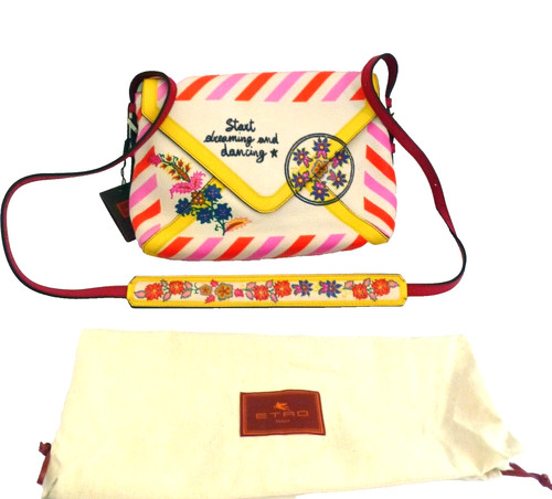 Borsa etro tracolla bianca - etro,