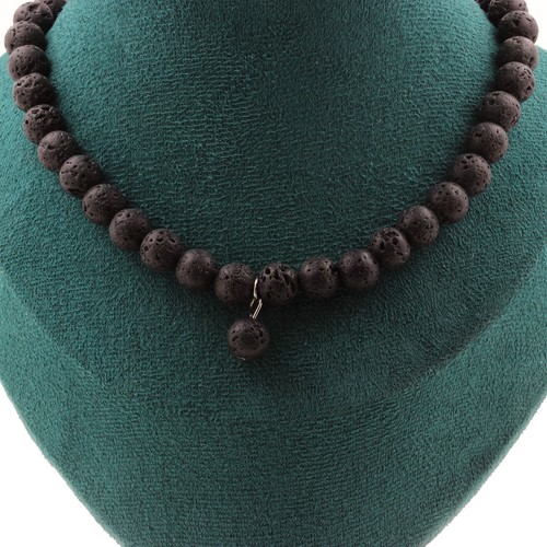 Collana perle lava 1 - mm, +