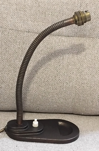 Vintage metal table lamp - vintage,