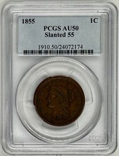 1855 Braided Hair Large Cent