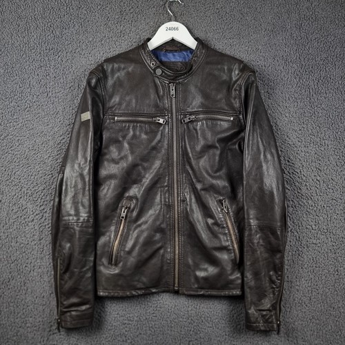 Superdry giacca pelle uomo - superdry,