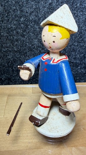Vintage wooden boy as - 4",