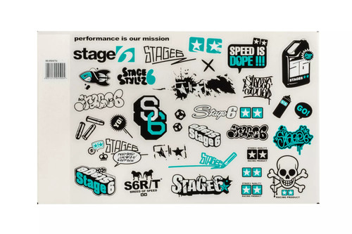 Kit adesivi stage6 turchese - adesivi,