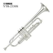 YAMAHA YTR-2330S Bb tromba in ottone giallo placcato argento con custodia rig...