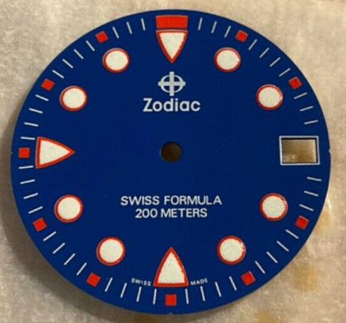Zodiac swiss formula blue dial - zodiac,