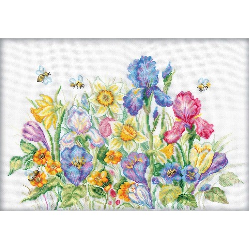 Rto set punto croce - rto, "fiori