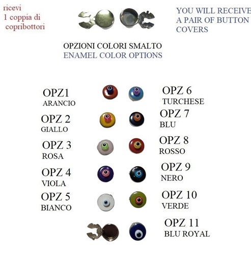 Copribottoni art101 argentati - copribottoni,