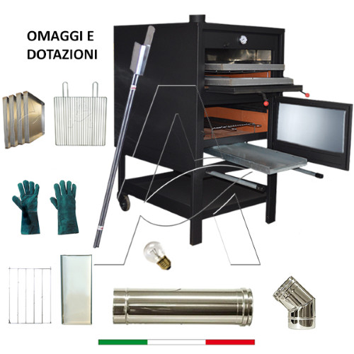 Forno legna con - a,