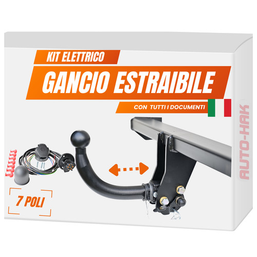 Gancio traino estraibile - traino,
