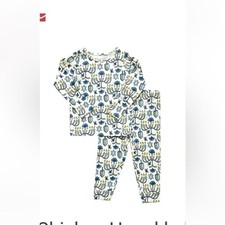 Pj rosa pollo Hanukkah bambini