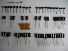 Kit Riparazione Scheda Audio AKAI GX-635D GX-636 Repairkit Transistor Elkos 635 D