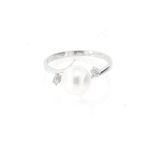 Anello oro bianco con - oro,