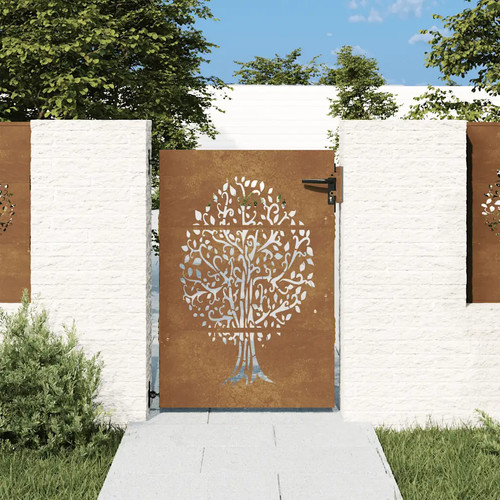 Cancello giardino corten - cancello,