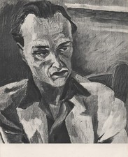 Renato Guttuso - Retrato - Heliograbado