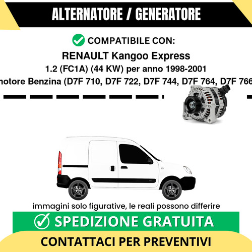 Alternatore renault kangoo - alternatore,