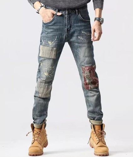 Pantaloni jeans uomo blu - , denim