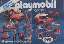 Pubblicità Advertising Werbung Italian 1978 PLAYMOBIL SYSTEM Pompieri v2 .
