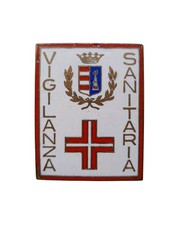 *HH* Placca Distintivo Fregio Medaglia Vigilanza Sanitaria Sanità Medica Medico 