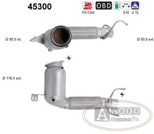 Catalizzatore dfc bmw 225i - catalizzatore,