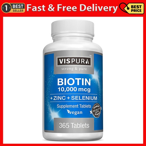 Biotina 10000 mcg con - , zinco