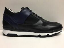 SCARPE CASUAL SNEAKERS UOMO UGO ARCI 06D 636 NERO BLU 85 SHOES PELLE NEW