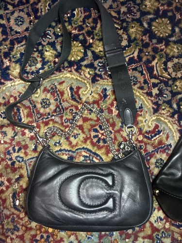 Borsa coach nera usata pelle - borsa,