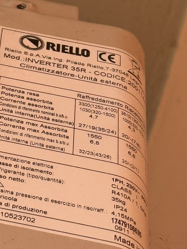 Scheda unità esterna e - unità,