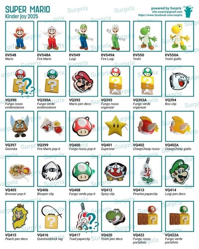 Kinder joy super mario - mario, 2025