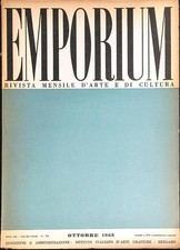 EMPORIUM 706/OTTOBRE 1953 AA.VV. ISTITUTO ITALIANO D'ARTI GRAFICHE 1953 