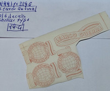 LEARCO GUERRA GOMMALACCA APPLICAZIONE DECALCOMANIE MOLTO VECCHIE PER BICI ANTICHE 4 PEZZI