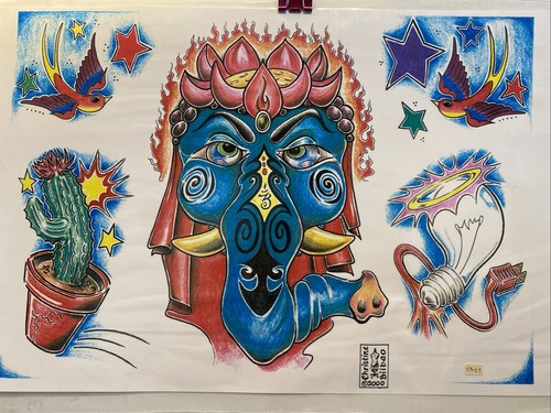 Foglio flash tatuaggio arte - , da