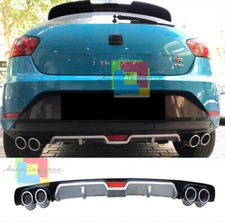 SEAT IBIZA 6J SOTTO PARAURTI POSTERIORE DIFFUSORE QUATTRO TERMINALI ABS -