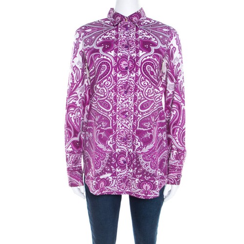 Camicia etro viola - etro, stampa