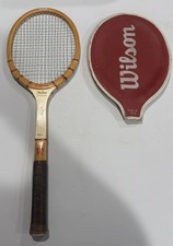 Racchetta da tennis vintage Wilson "THE JACK KRAMER AUTOGRAPH" e copertina made in USA