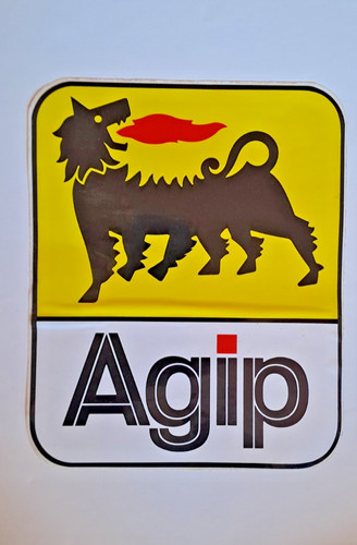 Adesivo agip grande - adesivo,