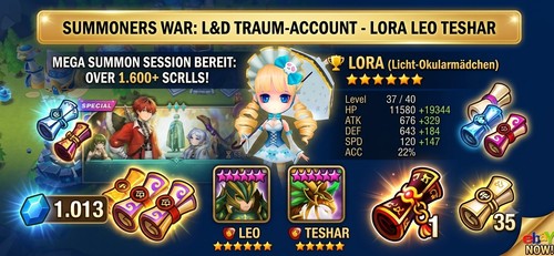 Summoners war account starter - summoners,