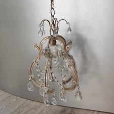 Lampadario in cristallo stile