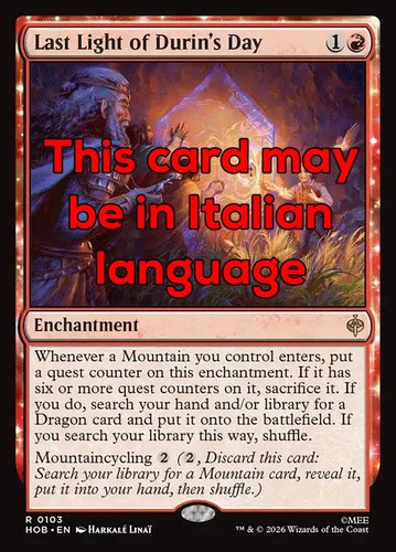Mtg last light durin day - light, of