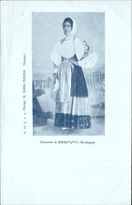 cl627 cartolina costume di