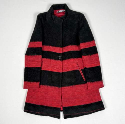 Giacca cappotto desigual misto - giacca,