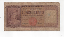 ITALIA BANCONOTA 500 LIRE 1947