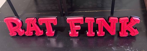 Rat fink logo - sign,