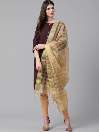 Sciarpa bordo dorato dupatta - sciarpa,